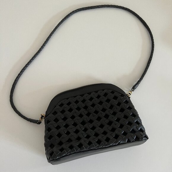 Bembien Handbags - Bembien Carmen Bag / woven arched knotted 100% leather cotton lining / black